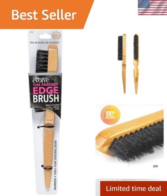 Perfect Edge Brush - Eco-Conscious Bamboo & Boar Bristles for Quick Touch-Ups