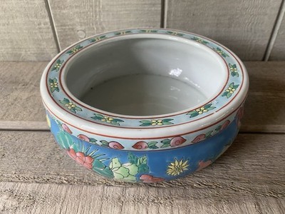Gardeners Eden Fishbowl Planter Vintage Chinese Pottery