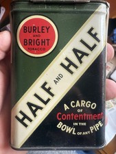 Tytoń w blaszanym pudełku „Half and half”, WWll, II wojna światowa, około 1945 roku czas okupacji USA
