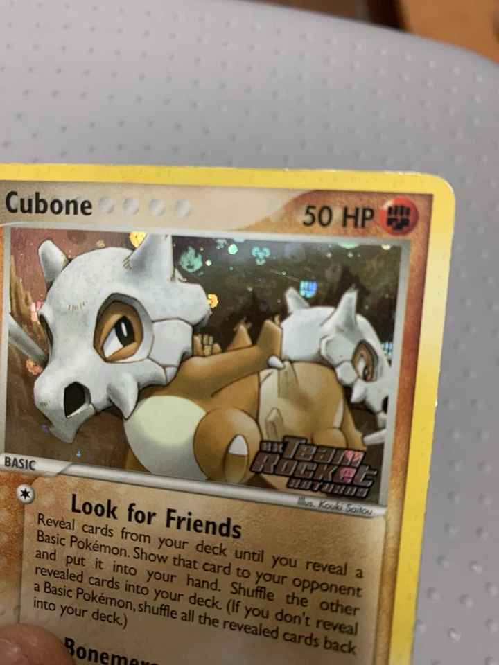 Cubone 51/109 Reverse Holo Stamped 2004 Team Rocket Returns Vintage - Image 4 of 4