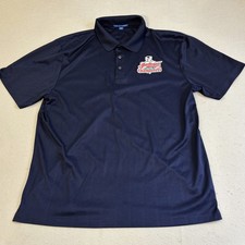 Vtg Cleveland Indians Polo Mens XL Blue Champions '95 AL MLB Baseball Guardians