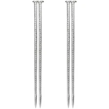 16 Inches Rebar Stakes 4Pcs Ground Straight Rebar Stakes 3/8" Diameter Steel ...