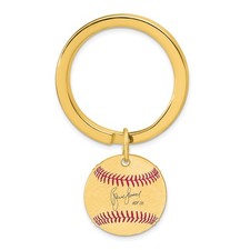 Gold-plating over Sterling Silver Bruce Sutter Hall of Fame Signature Epoxy Base