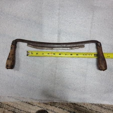 Antique 10" Unbranded Draw Knife. Rough Condition. Great Project Knife.