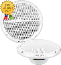 6.5 90 Watt Peak Power Marine 2 Way Full Range Speakers White Pair