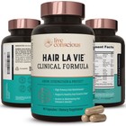Live Conscious Clinical Formula Hair Growth Vitamins for Women and Men w/Biot...
