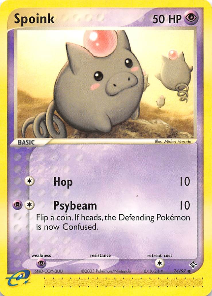 Spoink 74/97 Dragon Pokemon