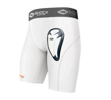 Shock Doctor 221-02-33 Compression Short with Bio-Flex Cup, Adult Med