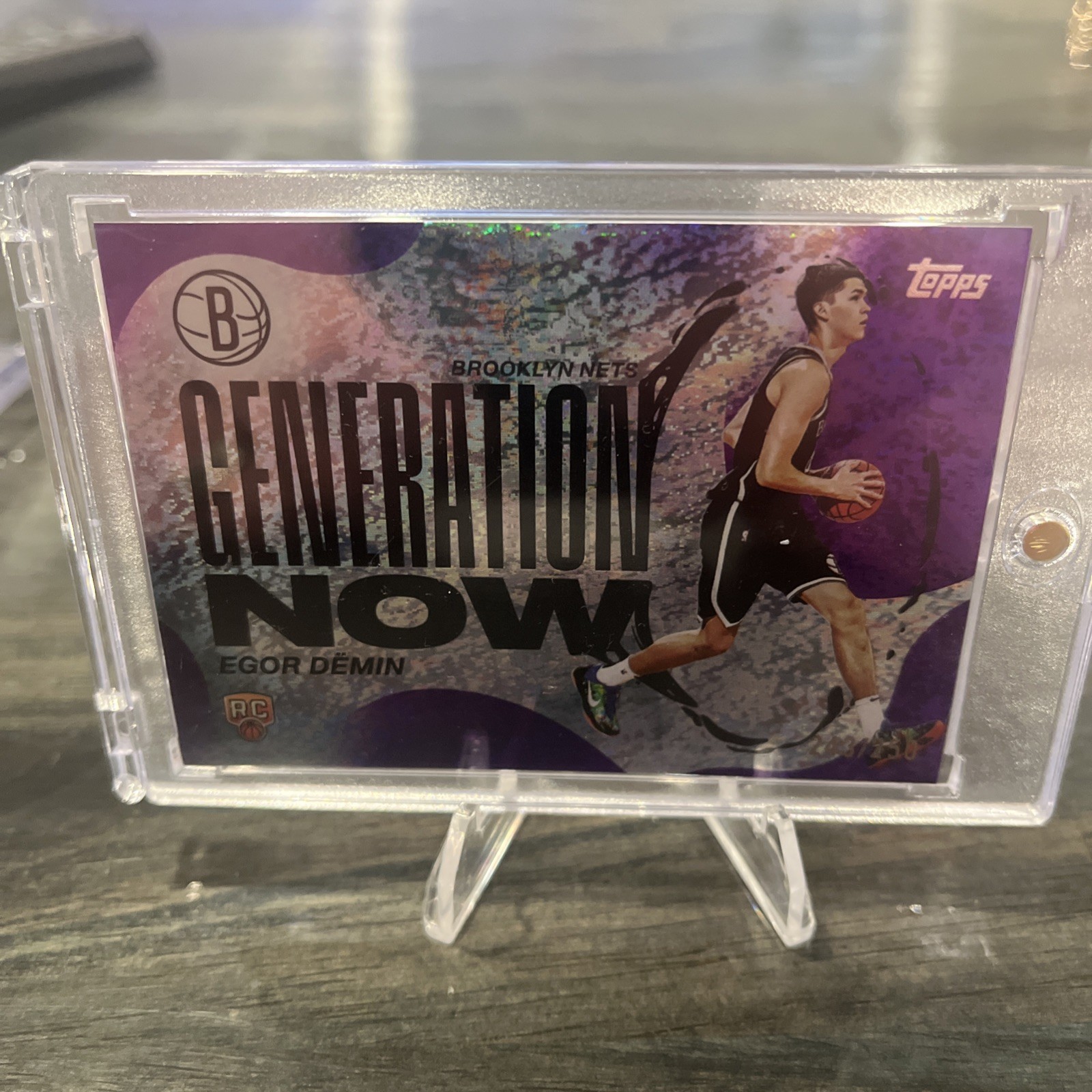 2025 Topps Egor Demin Generation Now Purple Glitter /250 RC