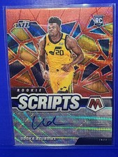 Udoka Azubuike 2020-21 Panini Mosaic Rookie Scripts Red Wave Auto #36 Jazz