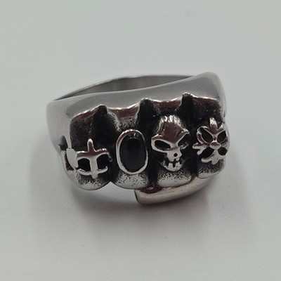Stainless Steel FistFull of Rings - Size 12