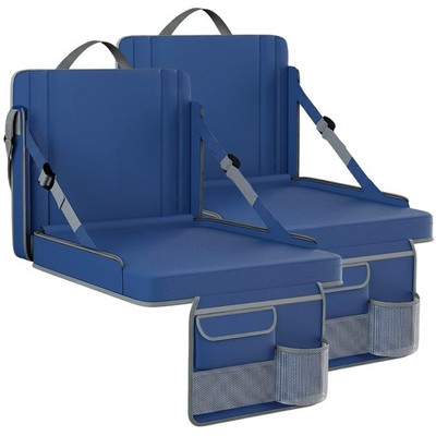 Stadium Seats with Back Support, Portable Folding Bleacher Chairs with Padded...