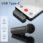 Wireless Lavalier Recording Microphone – Type-C Mini MIC for Mobile Phone/Tablet