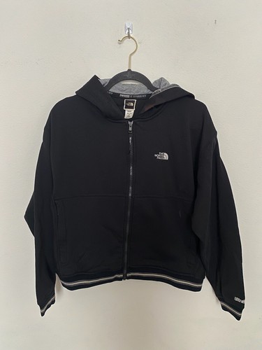 North Face Ladies L UltraWick Full Zip Hoodie Jacket Striped Pockets Sweater - 第 1/8 張圖片