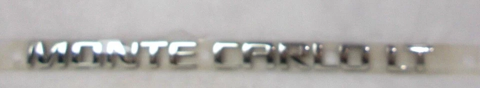 Fits; Chevrolet " MONTE CARLO LT " Decklid Trunk Emblem Nameplate 2006 2007 - Image 2 of 4