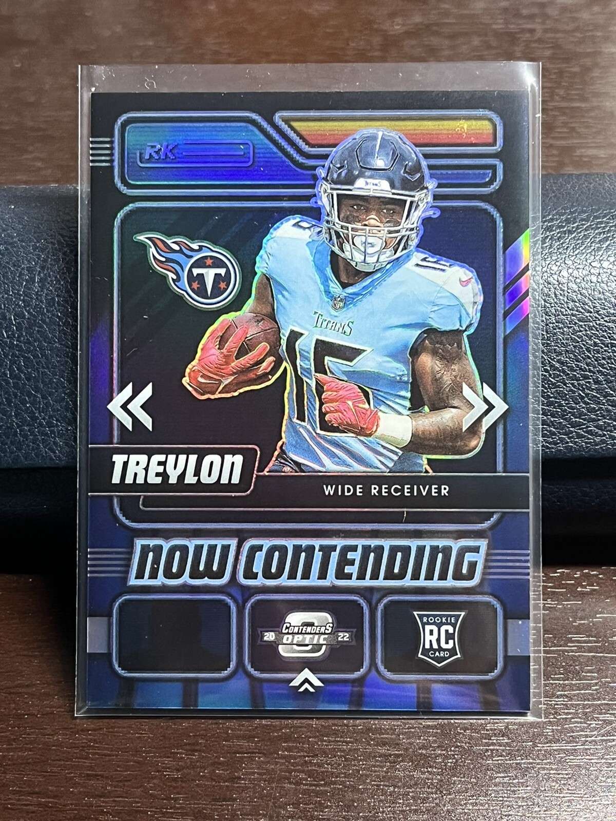 2022 Panini Contenders Optic Treylon Burks Now Contending SP RC Insert #NC-9