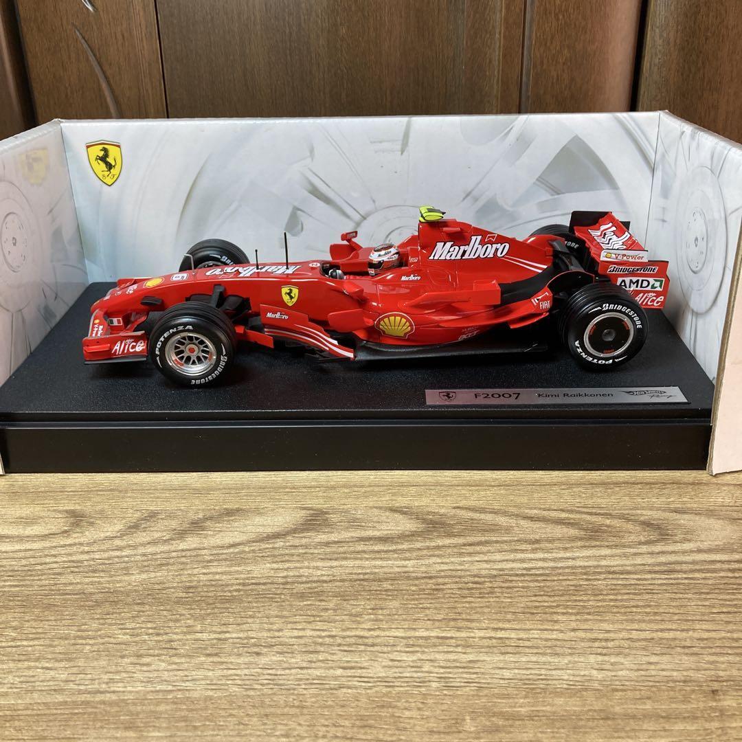 ミニカー Hot Wheels Ferrari F2007 1:18 Hot Wheels Racing 1/18 Ferrari F2007 Kimi Raikkonen #6
