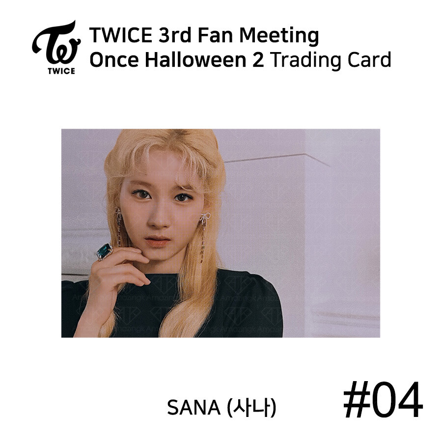 TWICE 3rd FANMEETING ONCE HALLOWEEN 2 Trading Card Photocard