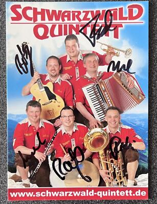 Schwarzwald Quintett  Autogrammkarte Musik original signiert 