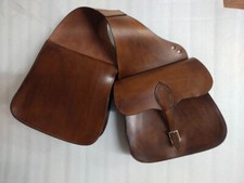 Classic Fancy Genuine Leather Western Saddle Bag For Horse