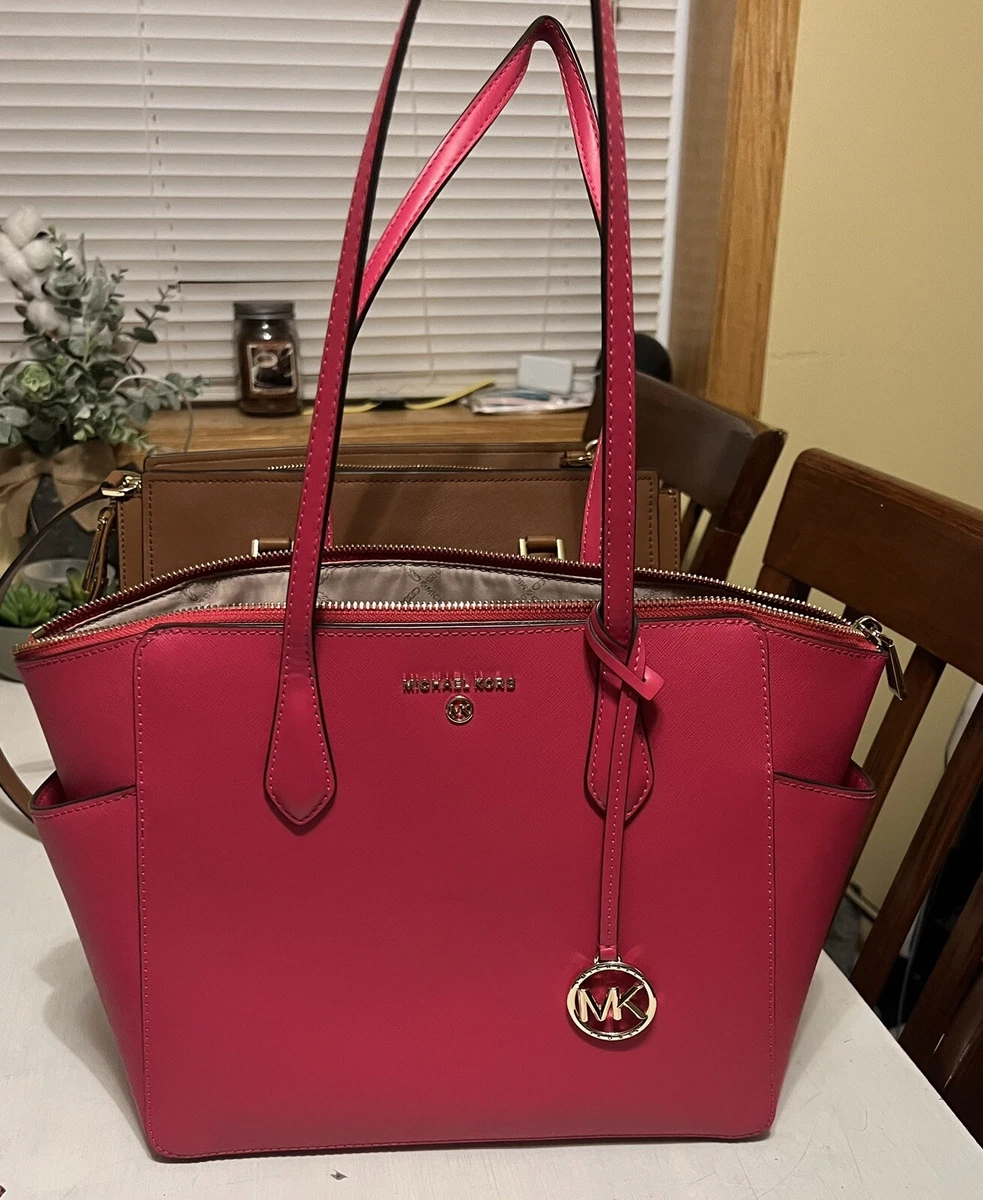 Marilyn Medium Saffiano Leather Tote Bag