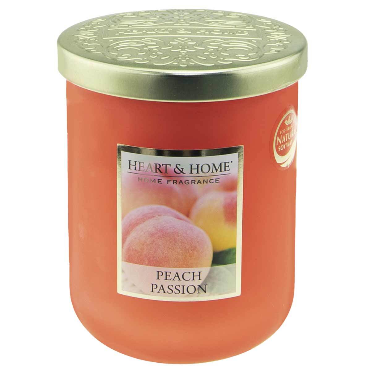 Bougie Heart and Home Pêche Passion Idée Cadeau Idéale avec Couvercle Travaillé
