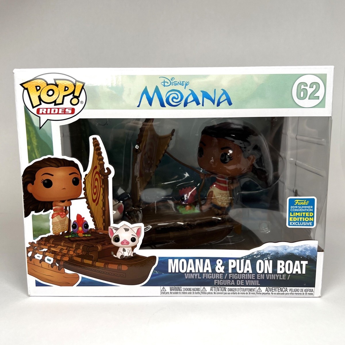 Funko Pop! Moana Pua On Boat #62 Disney Rides 2019 Summer