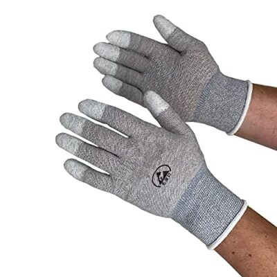 Esd Anti Static Gloves Coated Options Nylon And Conductive Carbon For Use In Ele