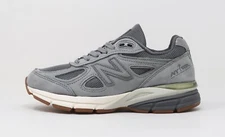 New Balance Women Girls 990v4 Road Runner Made In USA Shoes Sneakers - Grey