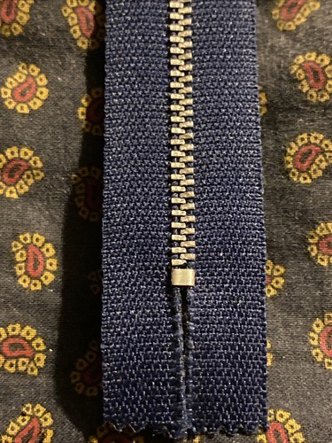 25 pcs New Talon Navy Blue Metal Teeth Closed End Zippers 7 inch zipper NOS - Picture 7 of 13