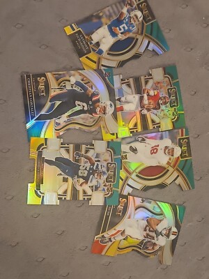 2023 Panini Select Green/Yellow Die Cut Prizms Chubb, Anthony Richardson, & More