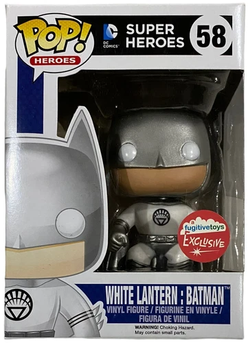 Funko Pop#58 DC Super Heroes White Lantern Batman Vaulted Fugitive Exclusive NEW
