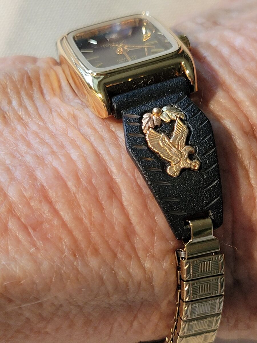 NWB 5Y30 Black Hills Gold Diamond Series Eagle /Black Quartz NWB 5Y30 Black Hills Gold Diamond Series Eagle /Black Quartz