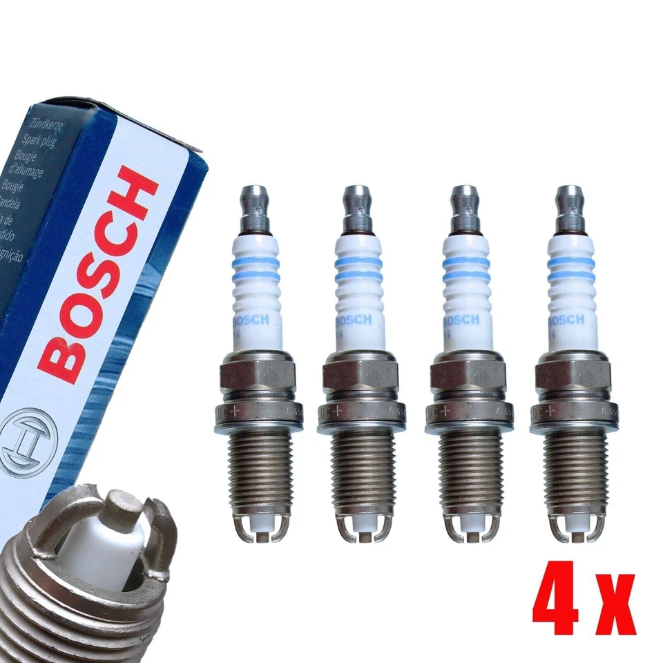 4x (4 unidades) Bujía BOSCH Super Plus® 0242235668 / FR7LDC+ p. para A2 A3 A4 A6 Foto 3 de 4