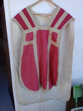 ANTICO PARAMENTO LITURGICO PIANETA  BROCCATO 