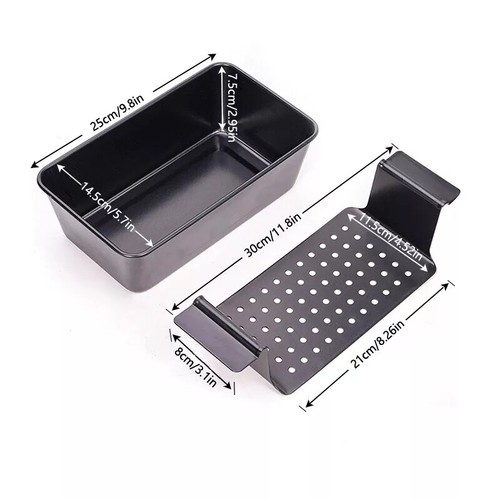 Non-stick Toast Box Loaf Bread Tin Pan Mold With Drain Tray Kitchen Baking Tool - Picture 8 of 23