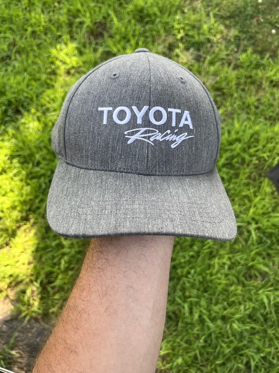 Toyota Racing Embroidered Hat Cap Adjustable Strapback Gray