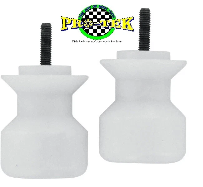 Carrete deslizante Pro-tek brazo oscilante Yamaha 2014-2018 FZ09 FZ10 FJ09 blanco nuevo 6 mm Foto 2 de 4