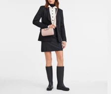 LONGCHAMP Le Pliage Xtra XS Leather Bowling Bag Nude Orig. $420 NEW