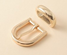 New 3/4 inch 20mm 265G BUCKLE, KEEPER GOLD COLOR USA