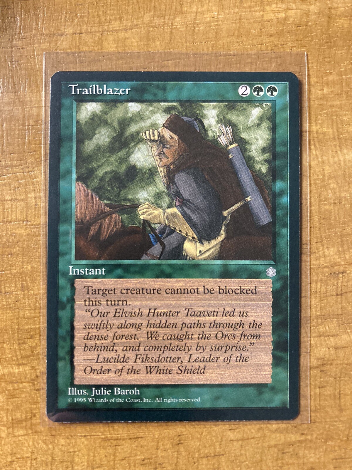 Magic The Gathering✨TRAILBLAZER✨Ice Age NM/M RARE Reserve List 1995 Baroh Art NP