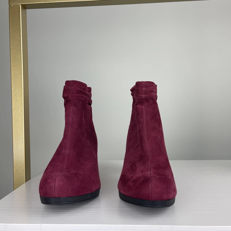 Bota Bella ~ Vita Borgonha/Vinho 3” Feminina Tamanho 7.5WW - Imagem 4 de 4