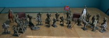 Plastic Civil War Toy Soldiers  Caissons, Cannons  Horses, Set of 33, A-8