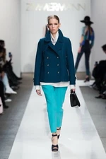 BNWT Zimmermann Esplanade Crop Peacoat In Teal Size 0 RRP$1295