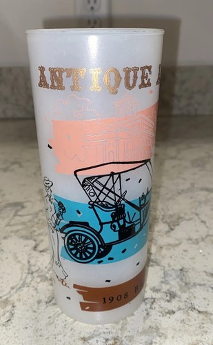 Vintage Mid Century Anchor Hocking Auto Highball Glasses Set Of 6 - Picture 5 of 22