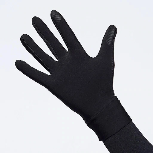 NIKE RUNNING GLOVES MENS DRI LIGHTWEIGHT TECH TOUCH SCREEN PHONE HI-VIZ BLACK - Image 4 of 4
