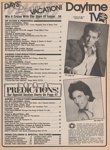 Daytime TV soap opera Jan 1990 MARCY WALKER-DRAKE HOGESTYN-LARKIN MALLOY-J STORM - Picture 2 of 2