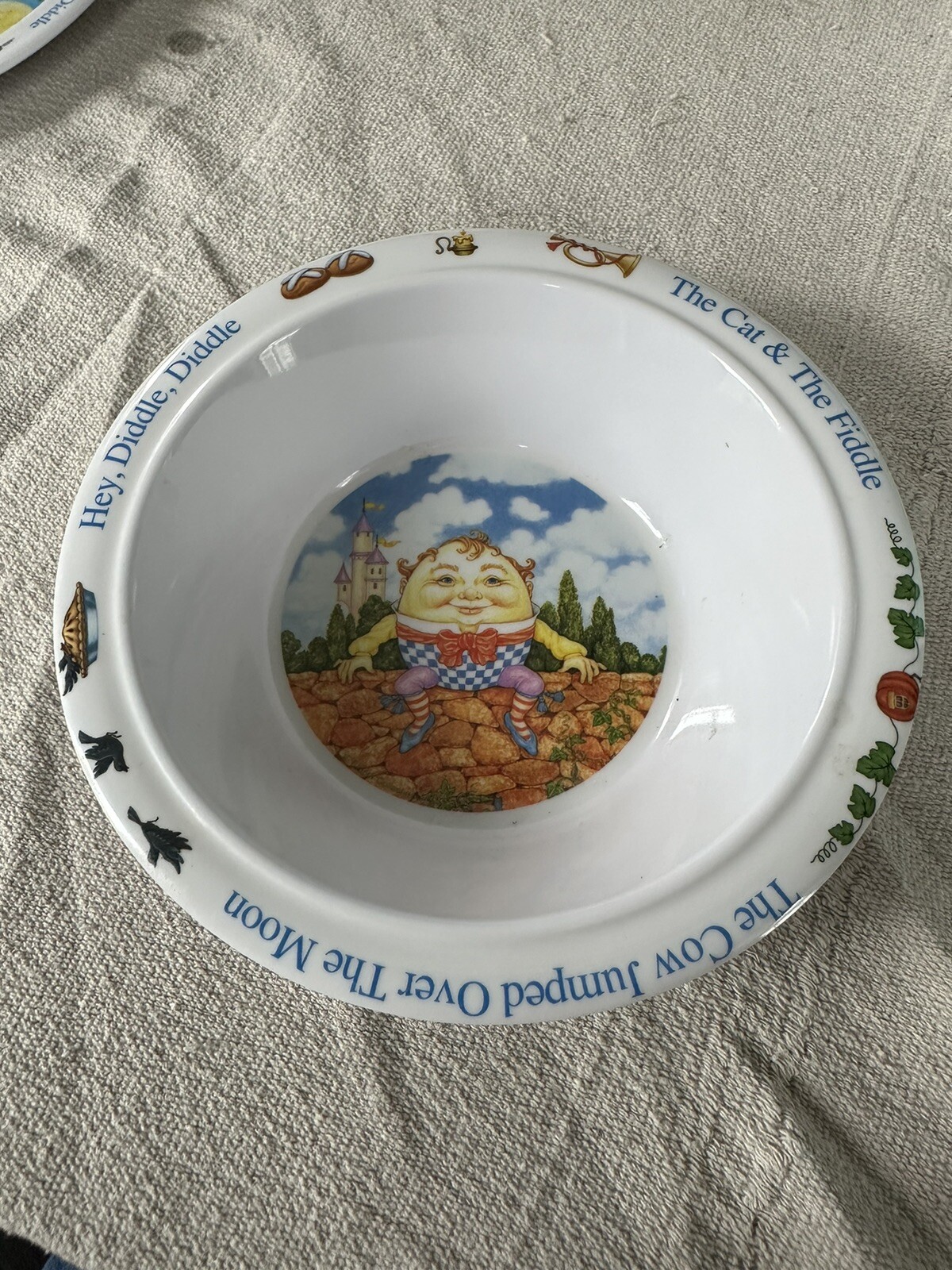 Zak Designs Set Of Mother Goose Plate Bowl and Sippy Cup Nursery Dining Baby