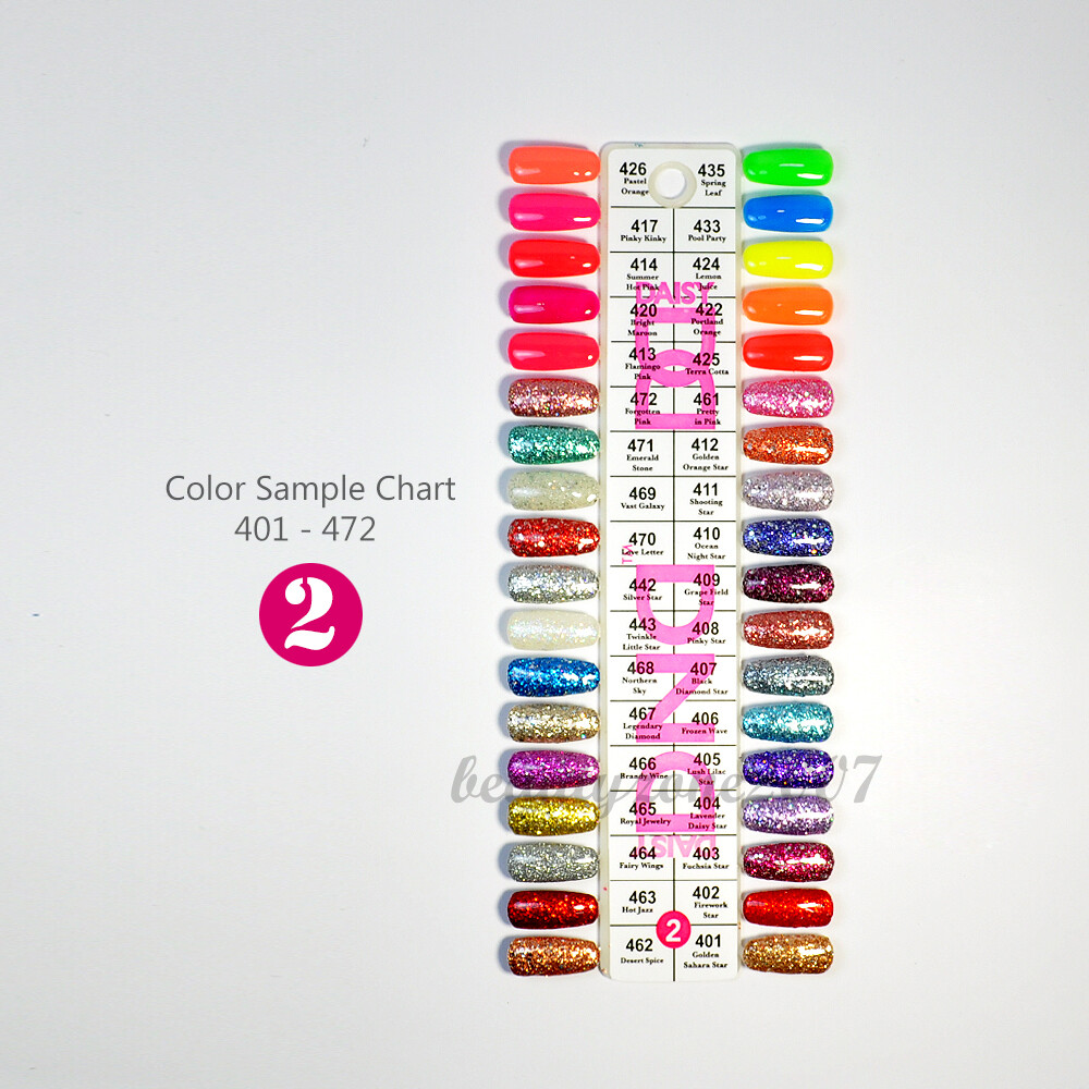 DND Color Swatches / Color Chart / Color Sample Single – 2 *401-472* | eBay