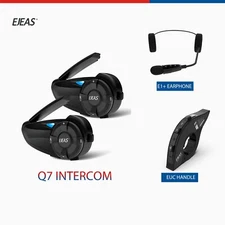 EJEAS Bluetooth  Riding Skiing Motorcycle Intercom with Headset  EUC Handle